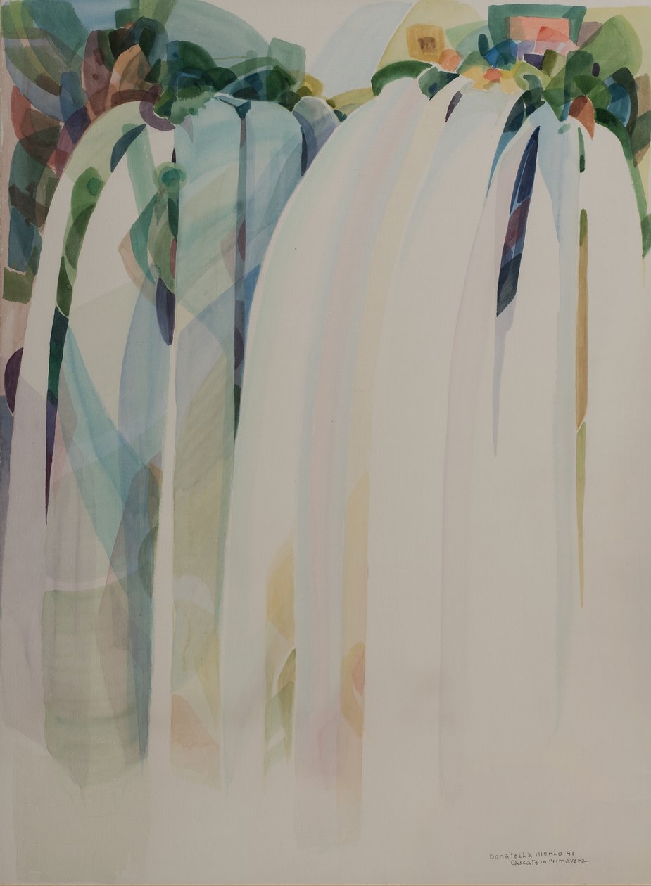 Watervallen in de lente door Donatella Merlo