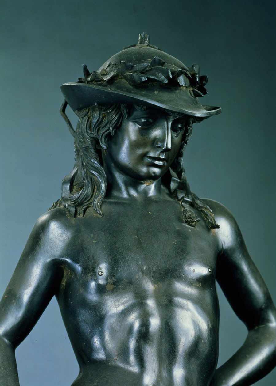 David (detail) door Donatello