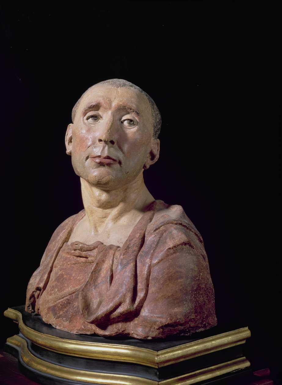 Portretbuste van de condottiere Niccolo da Uzzano (1359-1431) door Donatello