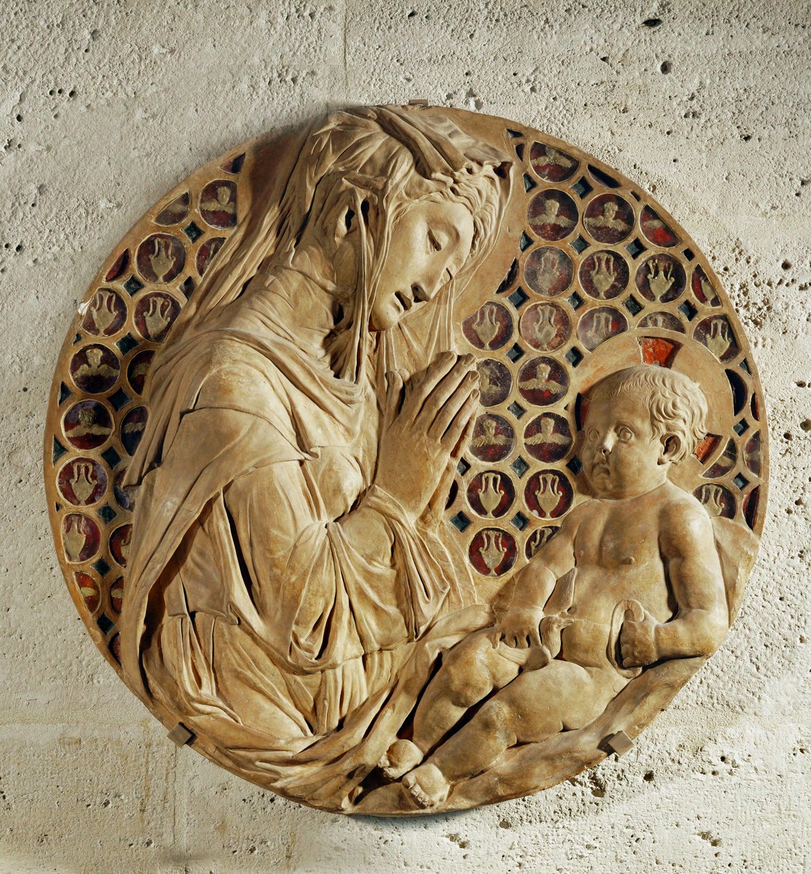 De Maagd die het kind aanbidt, " Madonna Todi " ... door Donatello