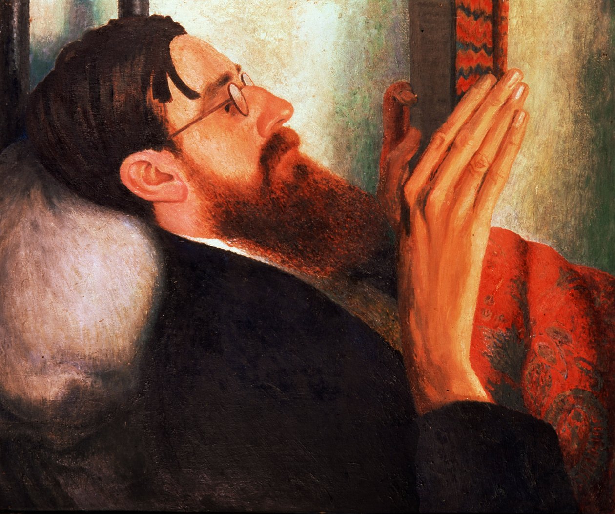 Lytton Strachey, 1916 door Dora Carrington