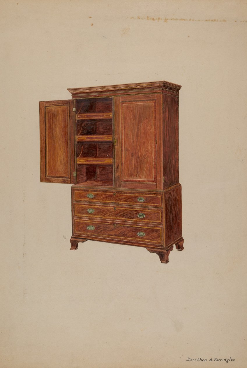 Linnenkast door Dorothea A. Farrington