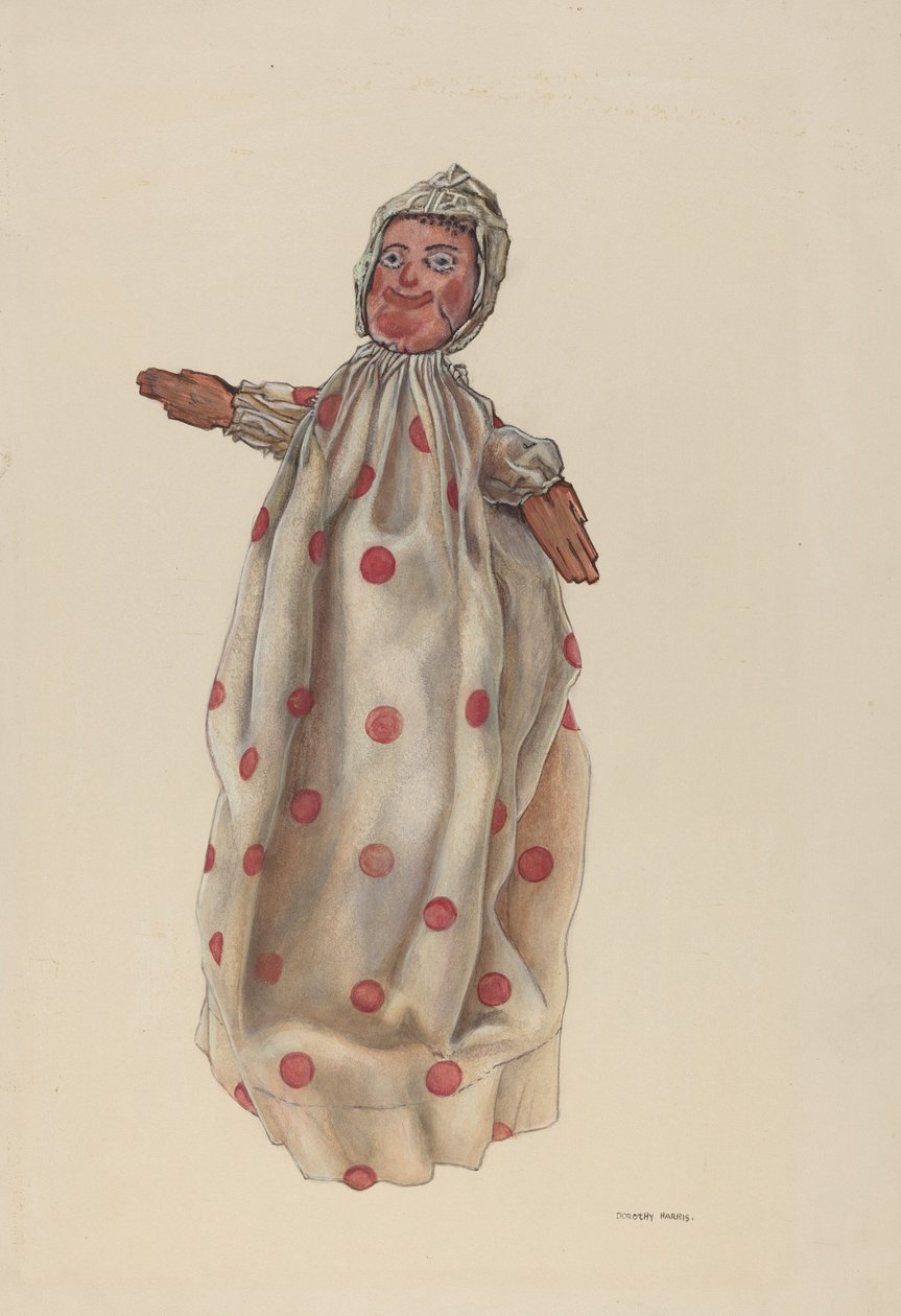 Kind van Punch en Judy door Dorothy Harris