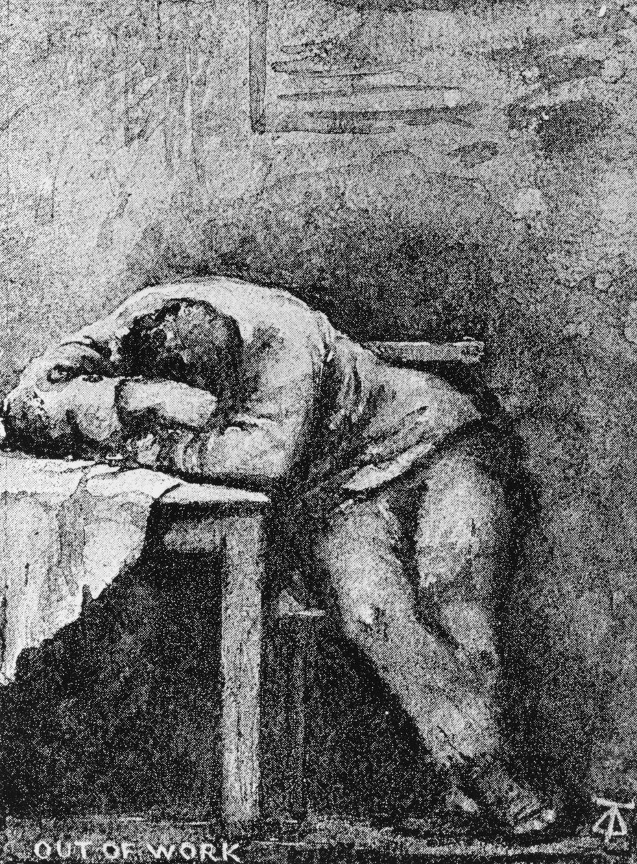 Werkloos, 1890 door Dorothy Stanley