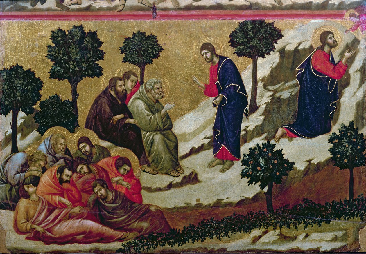 Maesta: Agonie in de Tuin van Getsemane, 1308-11 door Duccio di Buoninsegna