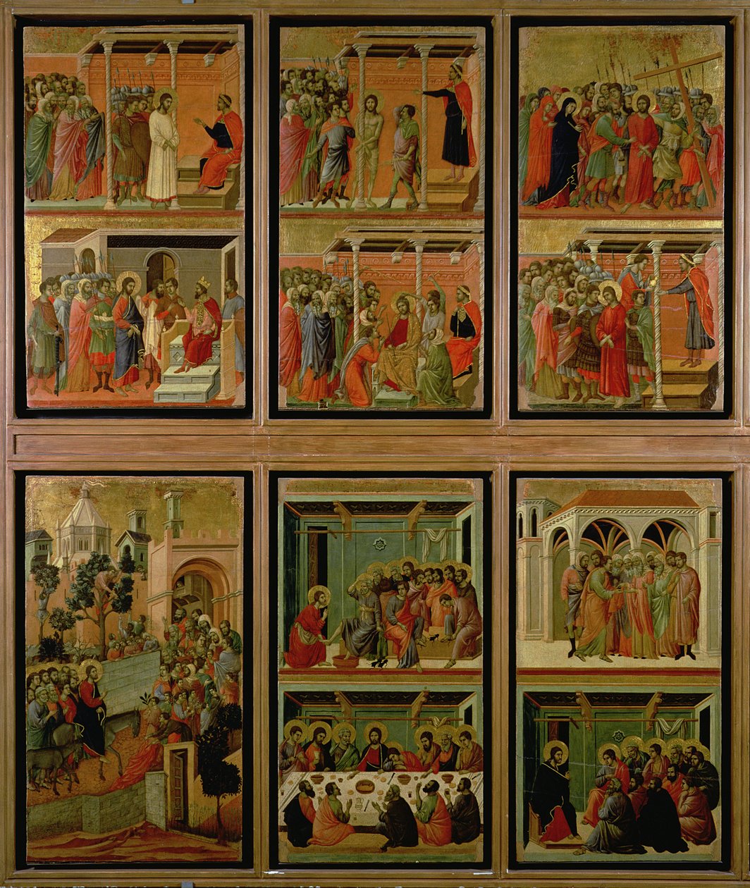 Maesta: elf scènes uit de Passie door Duccio di Buoninsegna