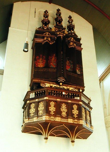 Zicht op het orgel, 1637 door Dutch School