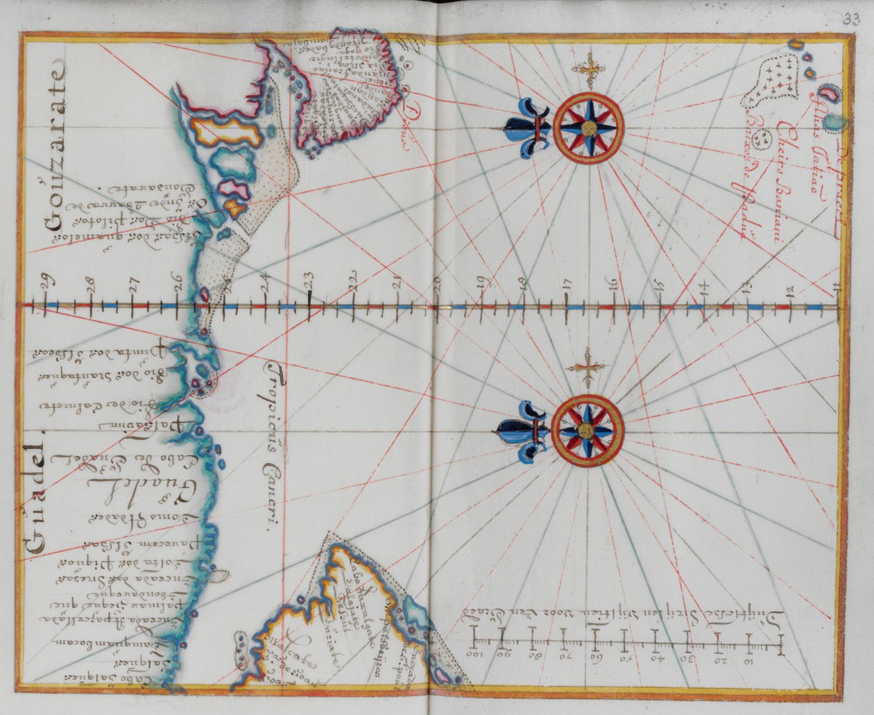 Arabië: Kaart van de Arabische Zee. door Dutch School