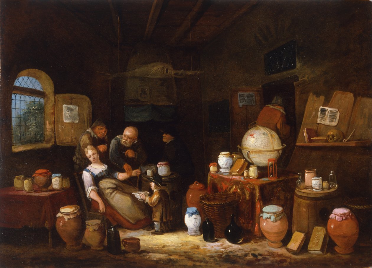Nederlandse apotheker, c.1775-1800 door Dutch School