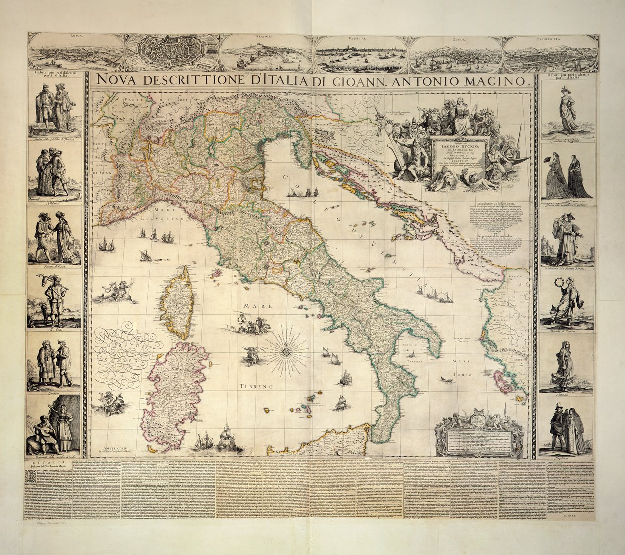 Italië, Klencke Atlas door Dutch School