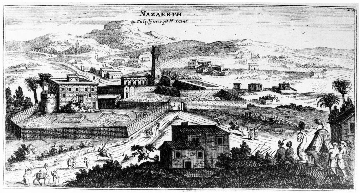 Uitzicht op Nazareth door Dutch School