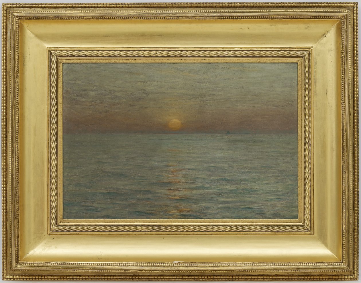 De zee: zonsondergang, 1889 door Dwight William Tryon