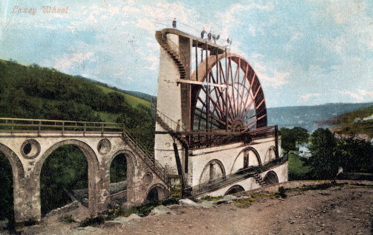 Laxey Wheel, Isle of Man, 1904 door E Florian