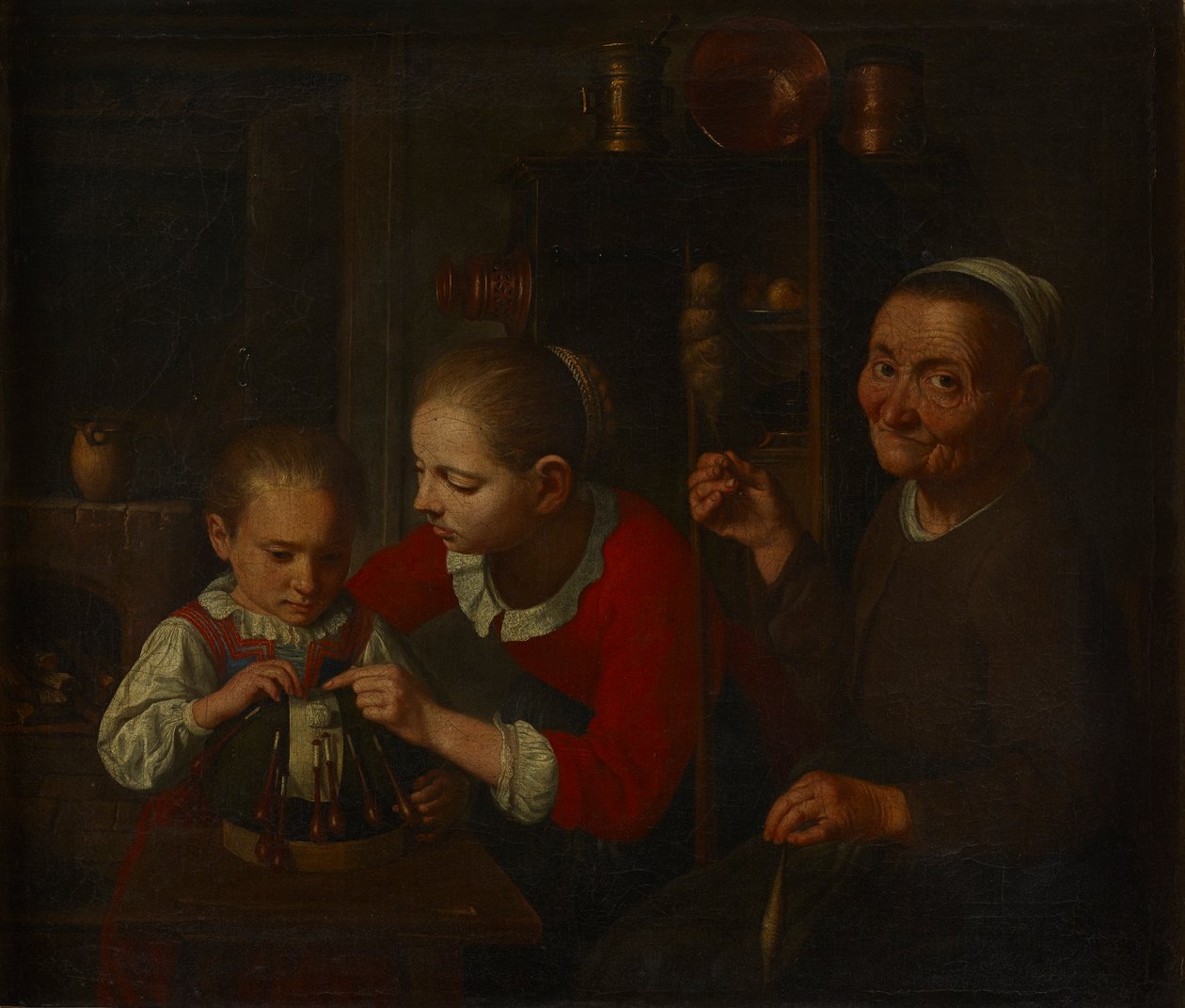 De Kantwerkster door E. K. Lautter