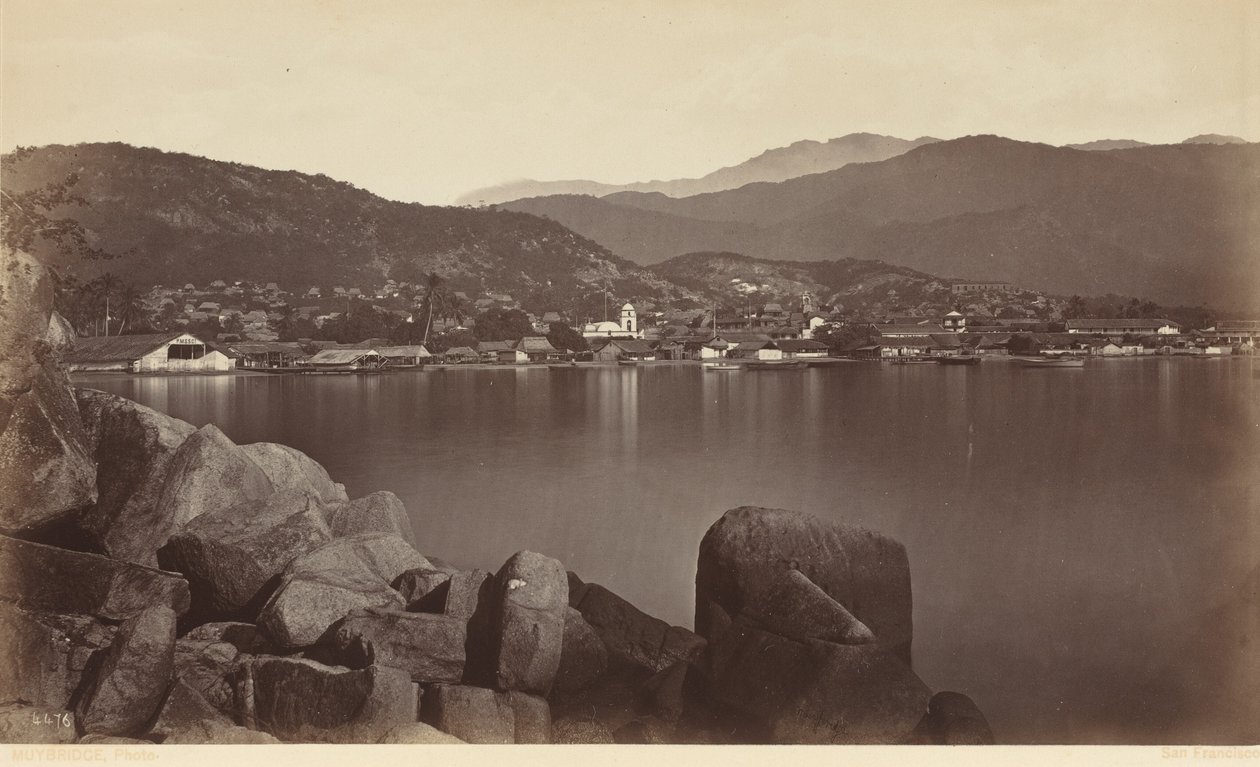 Acapulco,1877 (foto) door Eadweard Muybridge