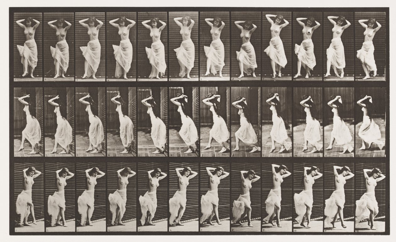 Plaat 190. Dansen (Nautch) door Eadweard Muybridge