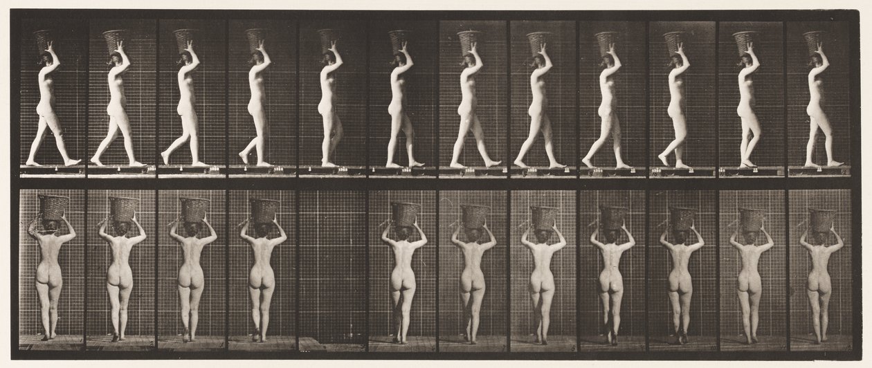 Plaat 34. Lopen door Eadweard Muybridge