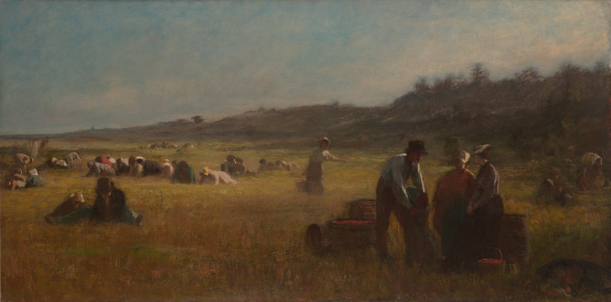 Cranberryplukkers door Eastman Johnson