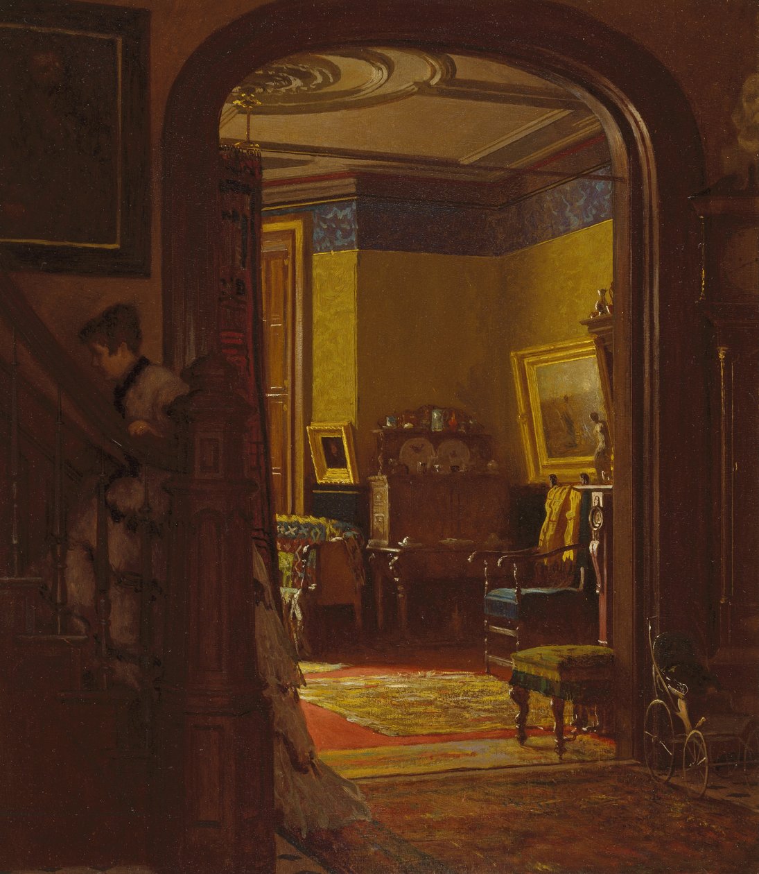 Niet thuis door Eastman Johnson