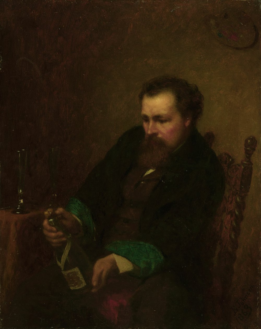 Zelfportret door Eastman Johnson