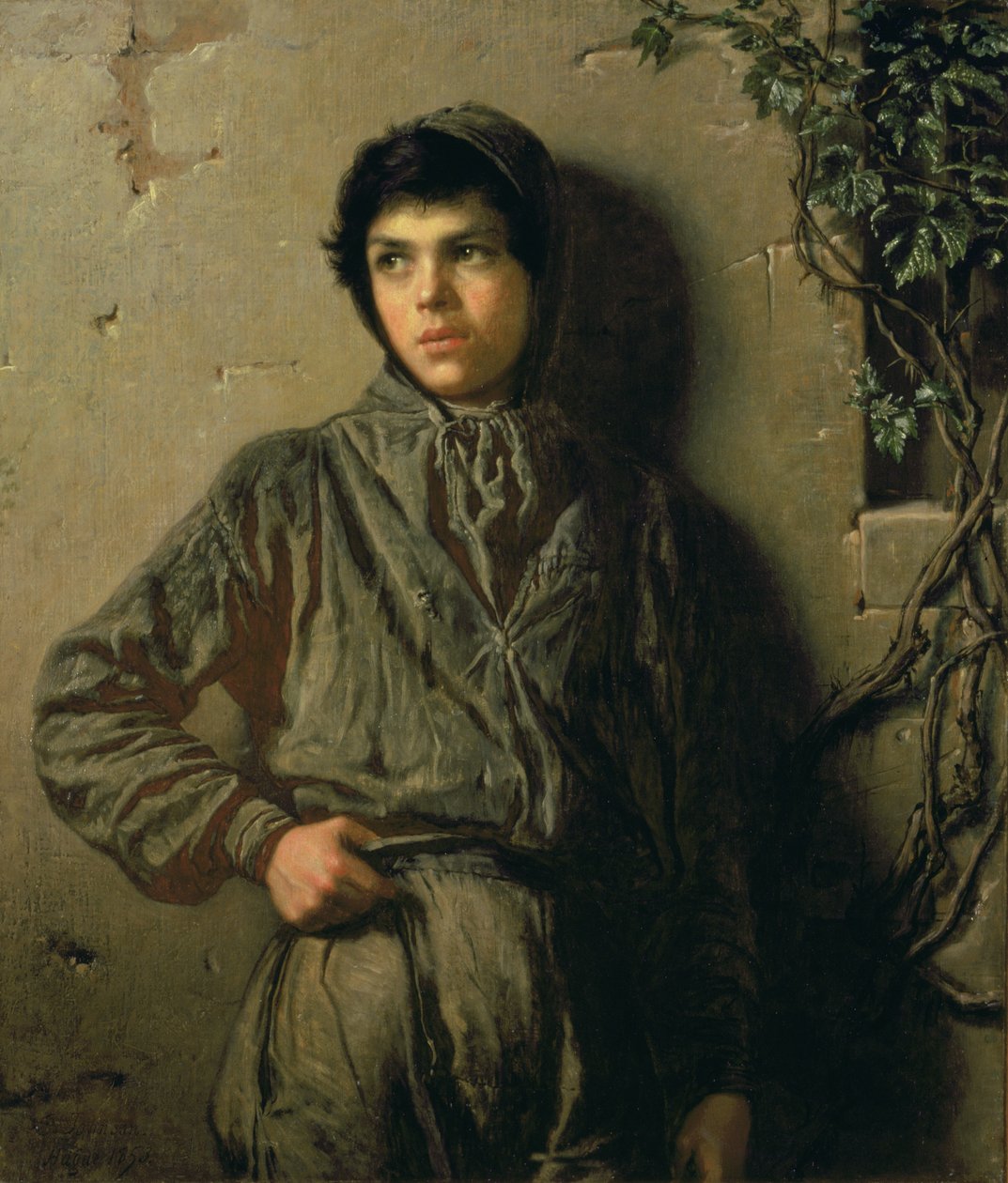 De Savoyaardse Jongen, 1853 door Eastman Johnson
