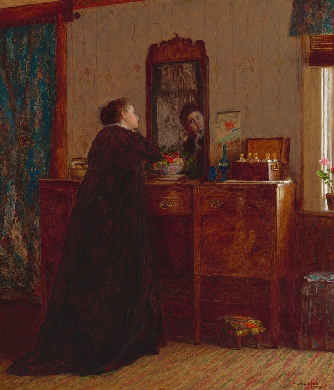 Het Toilet door Eastman Johnson