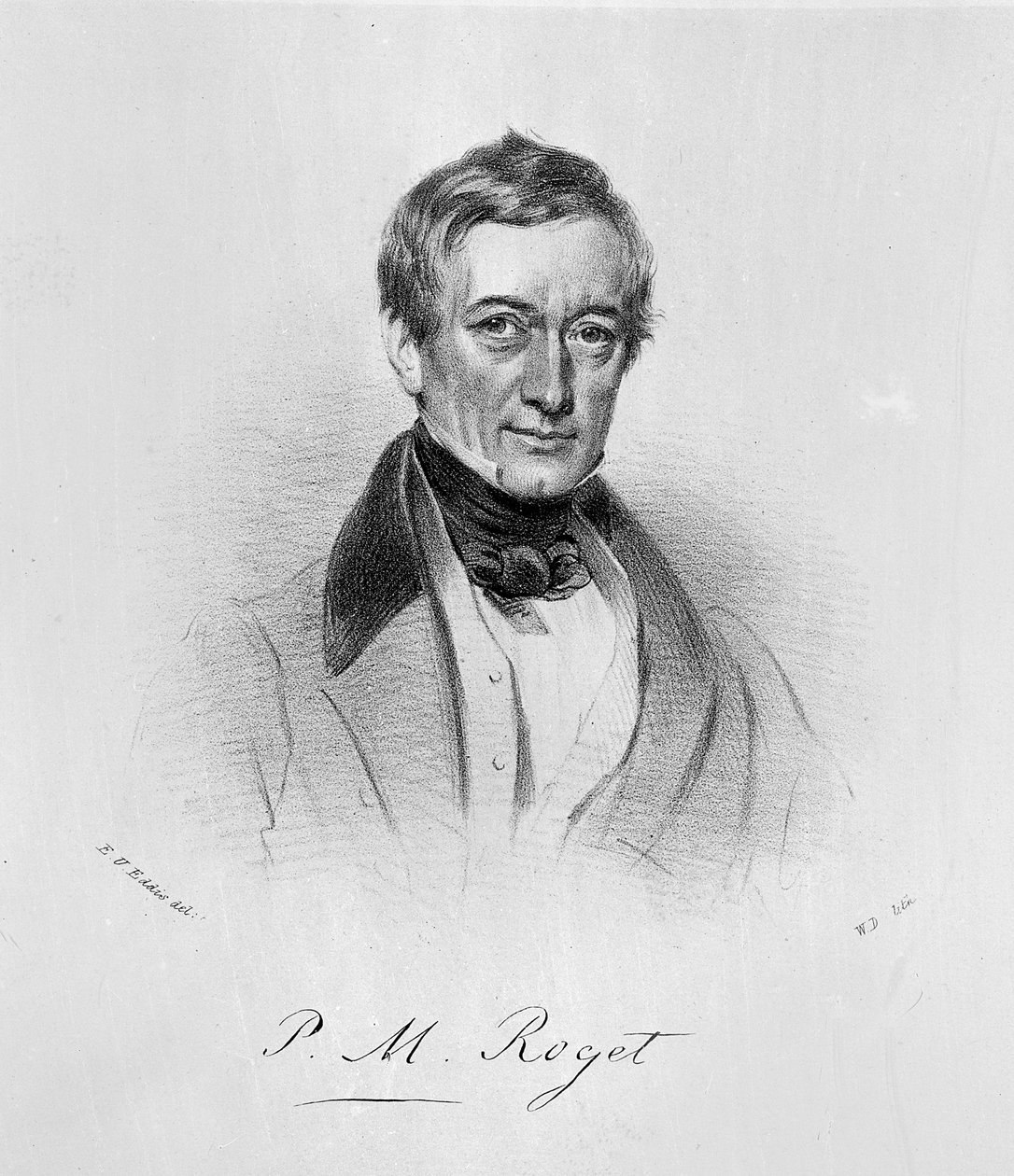 P.M. Roget, ca. 1835 (lithografie) door Eden Upton (after) Eddis