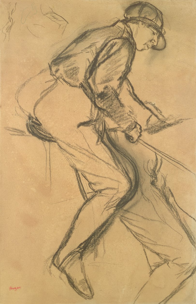 Een Jockey, 19e eeuw door Edgar Degas