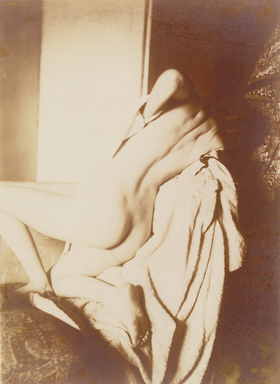 Na het bad, vrouw droogt haar rug door Edgar Degas