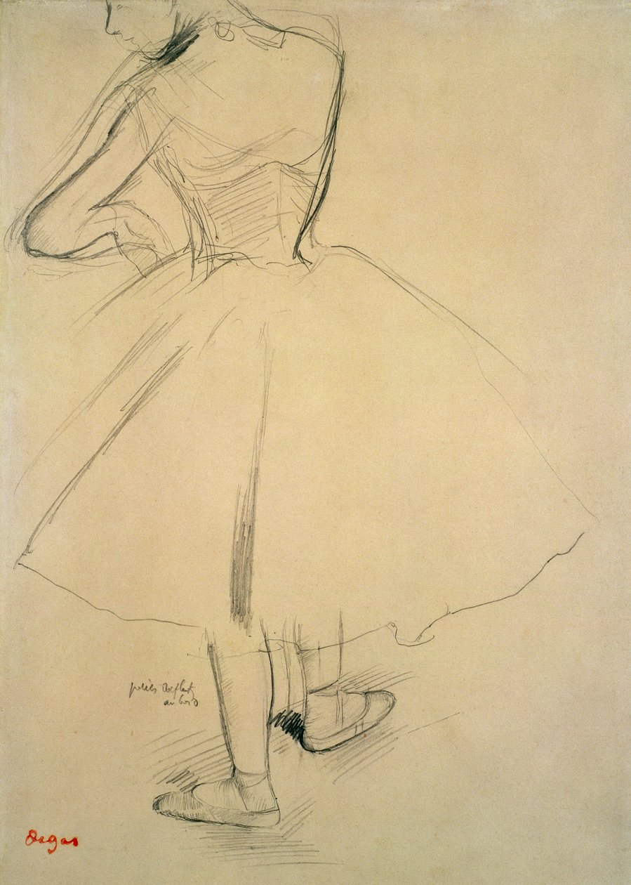 Balletdanseres van Achteren, 19e eeuw door Edgar Degas