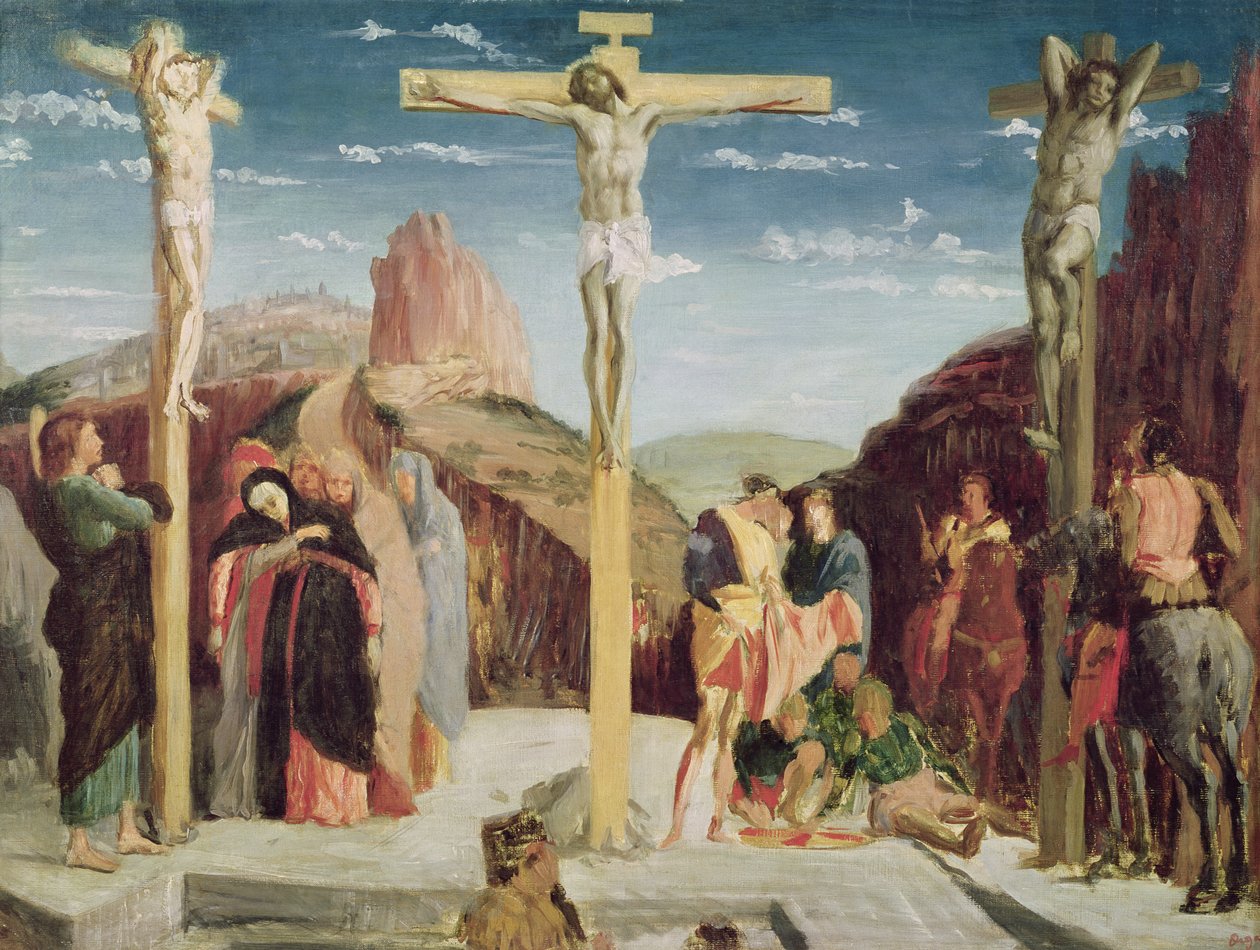 Calvarie, naar een schilderij van Andrea Mantegna (1431-1506) door Edgar Degas