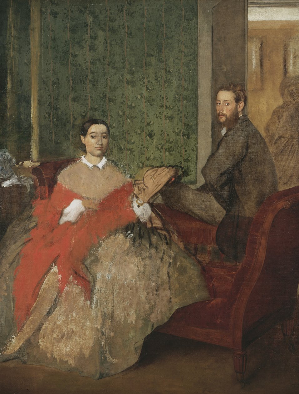 Edmondo en Thérèse Morbilli door Edgar Degas
