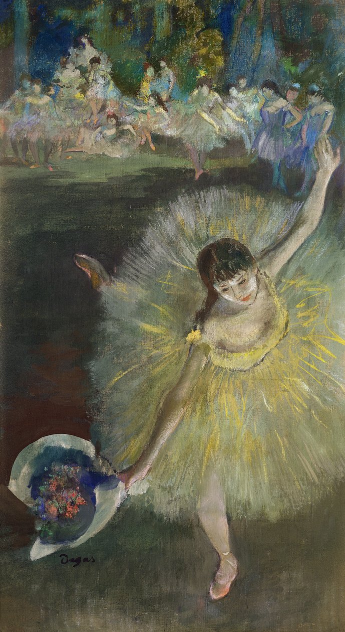 Einde van een Arabesque, 1877 door Edgar Degas