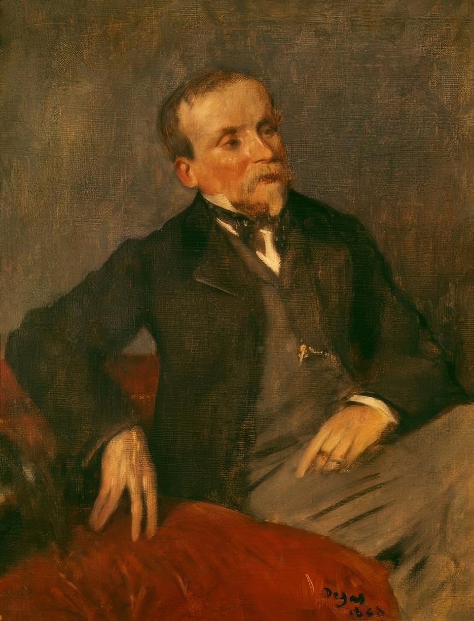 Evariste de Valernes (1816–1897) schilder en vriend van de kunstenaar door Edgar Degas