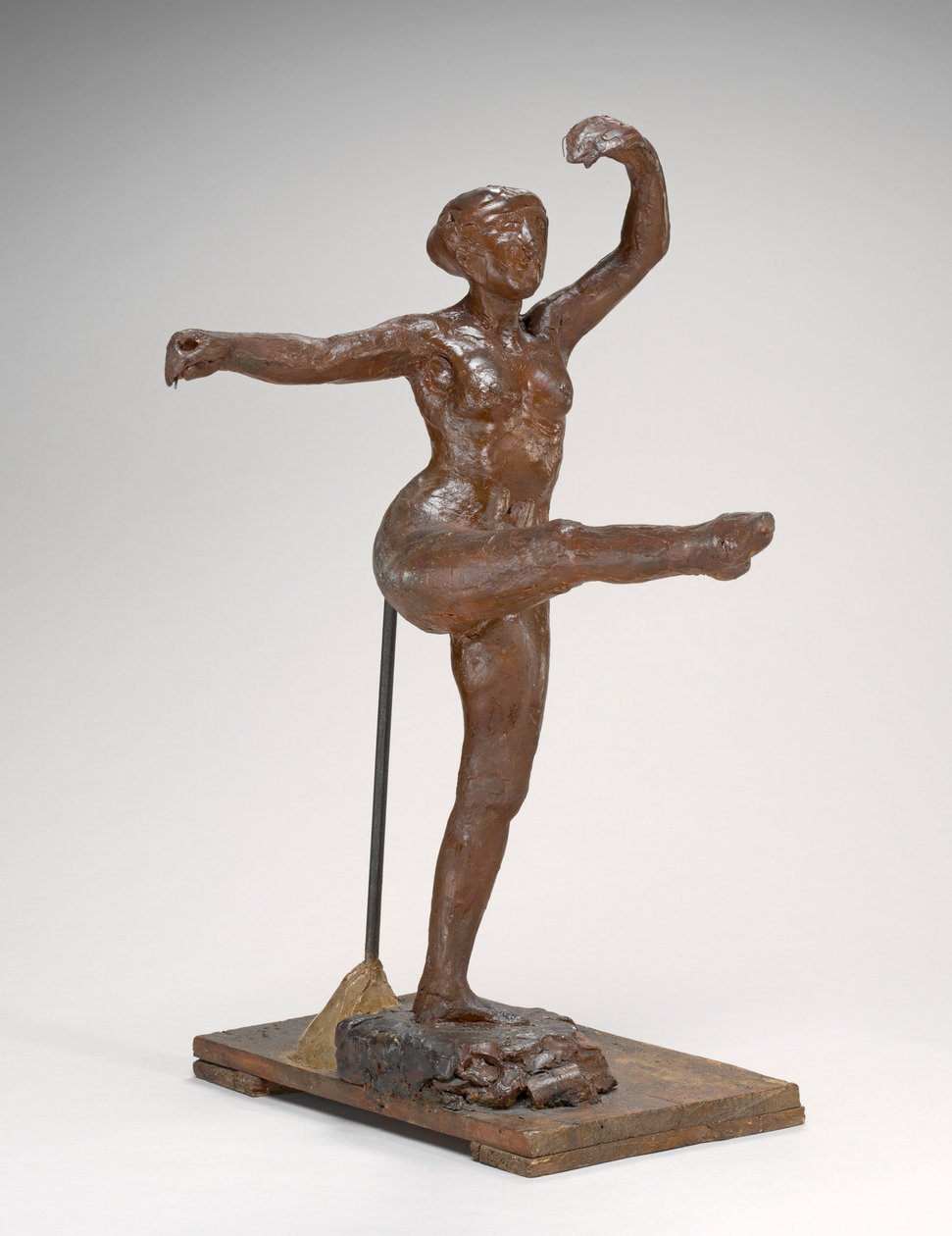 Vierde positie voor, op het linkerbeen, c.1885-1890 door Edgar Degas