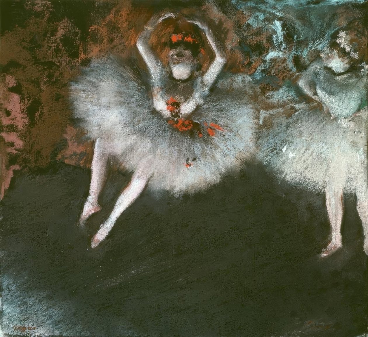 De versleten stap door Edgar Degas