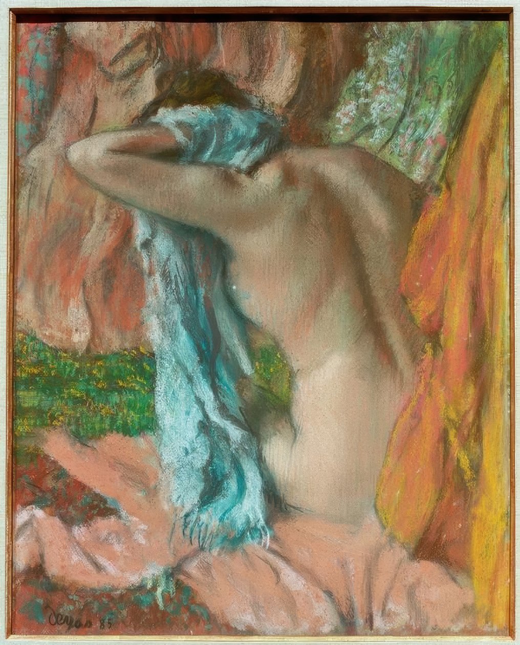 Na het bad door Edgar Degas