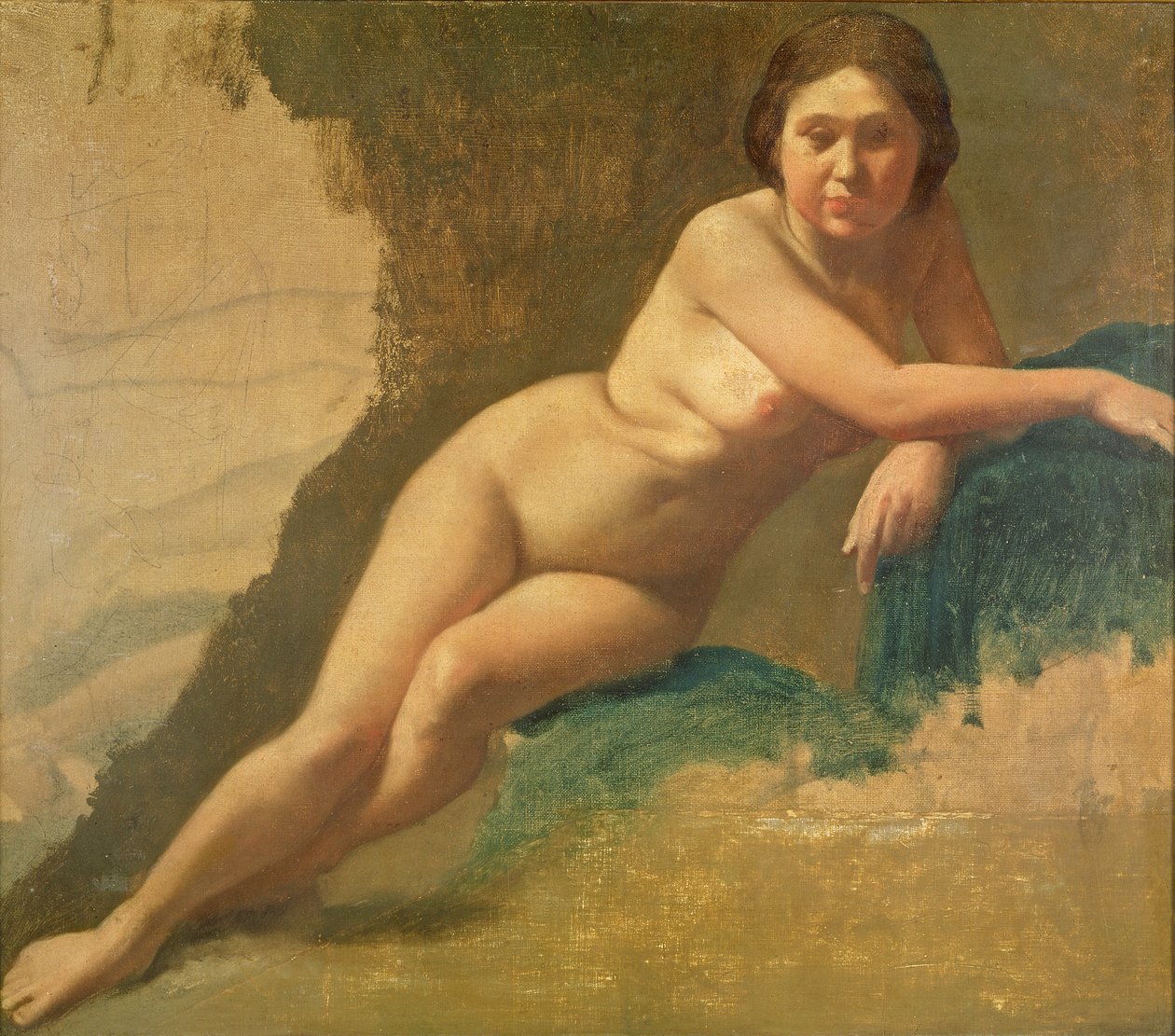Naaktstudie door Edgar Degas