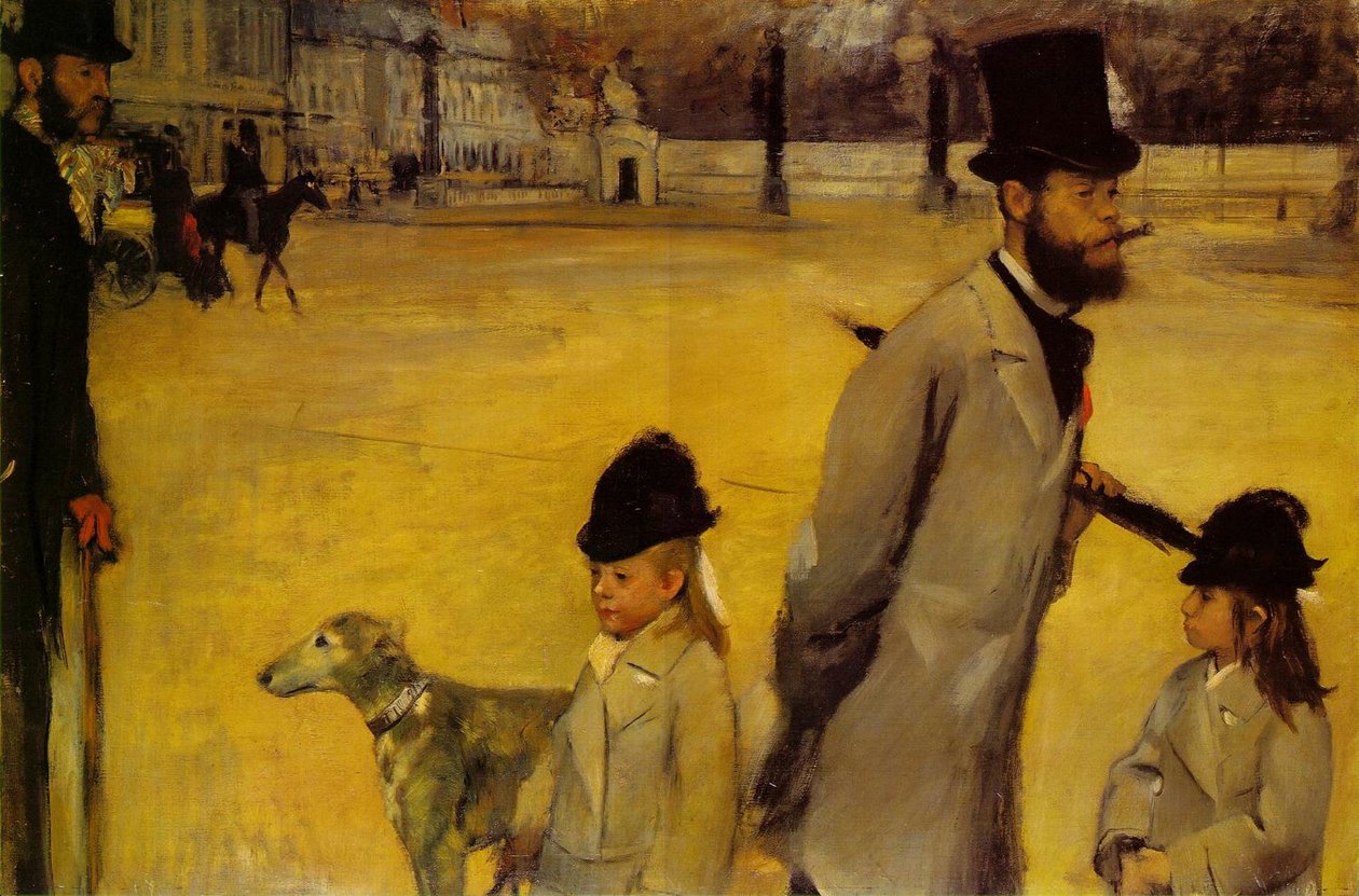 Place de la Concorde door Edgar Degas