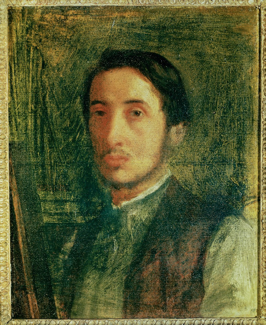 Zelfportret als jonge man door Edgar Degas