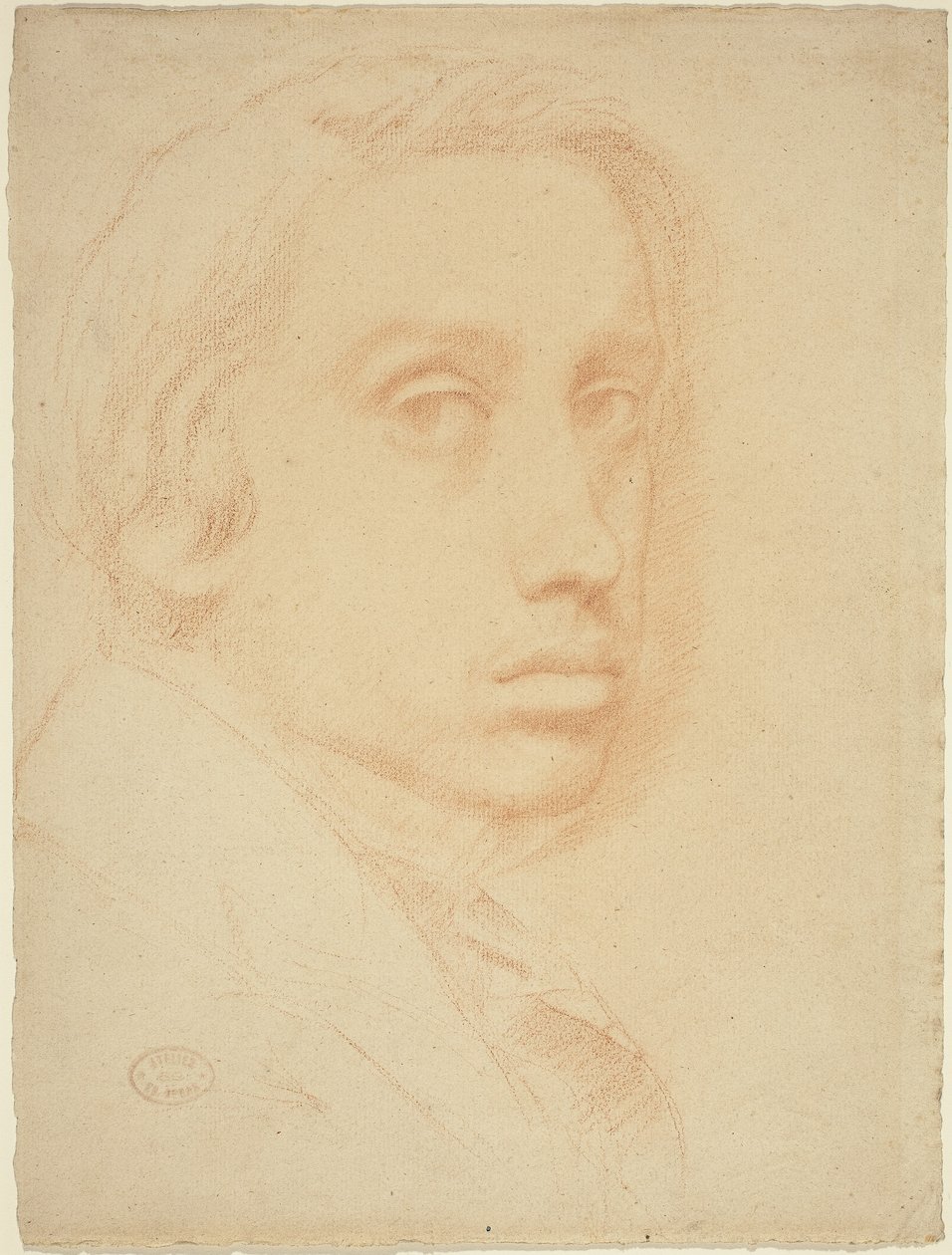 Zelfportret, ca. 1855 door Edgar Degas