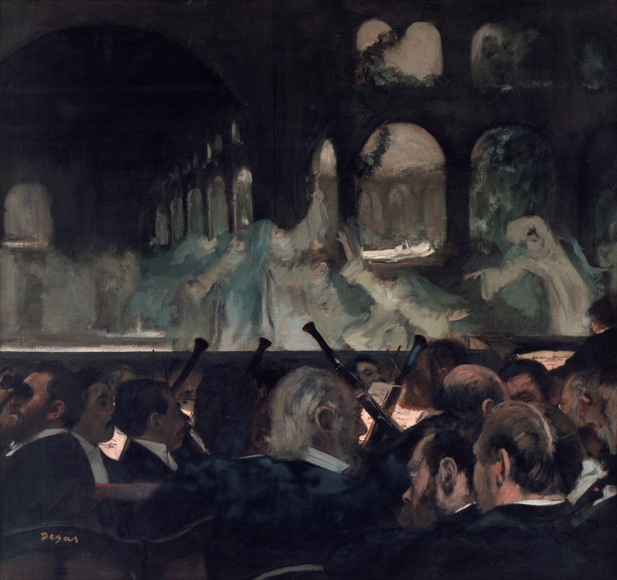 De balletscène door Edgar Degas