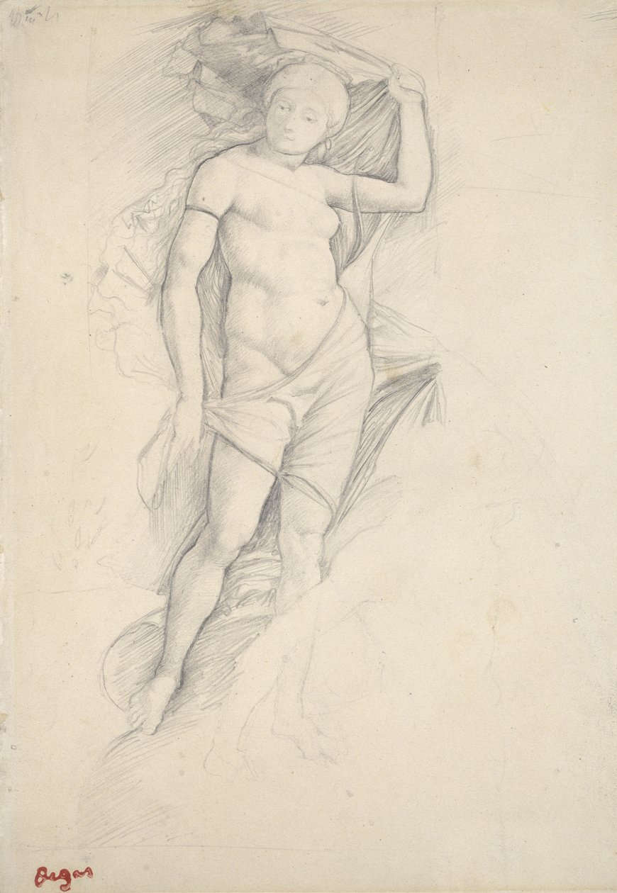 Venus, naar Mantegna, 19e eeuw door Edgar Degas