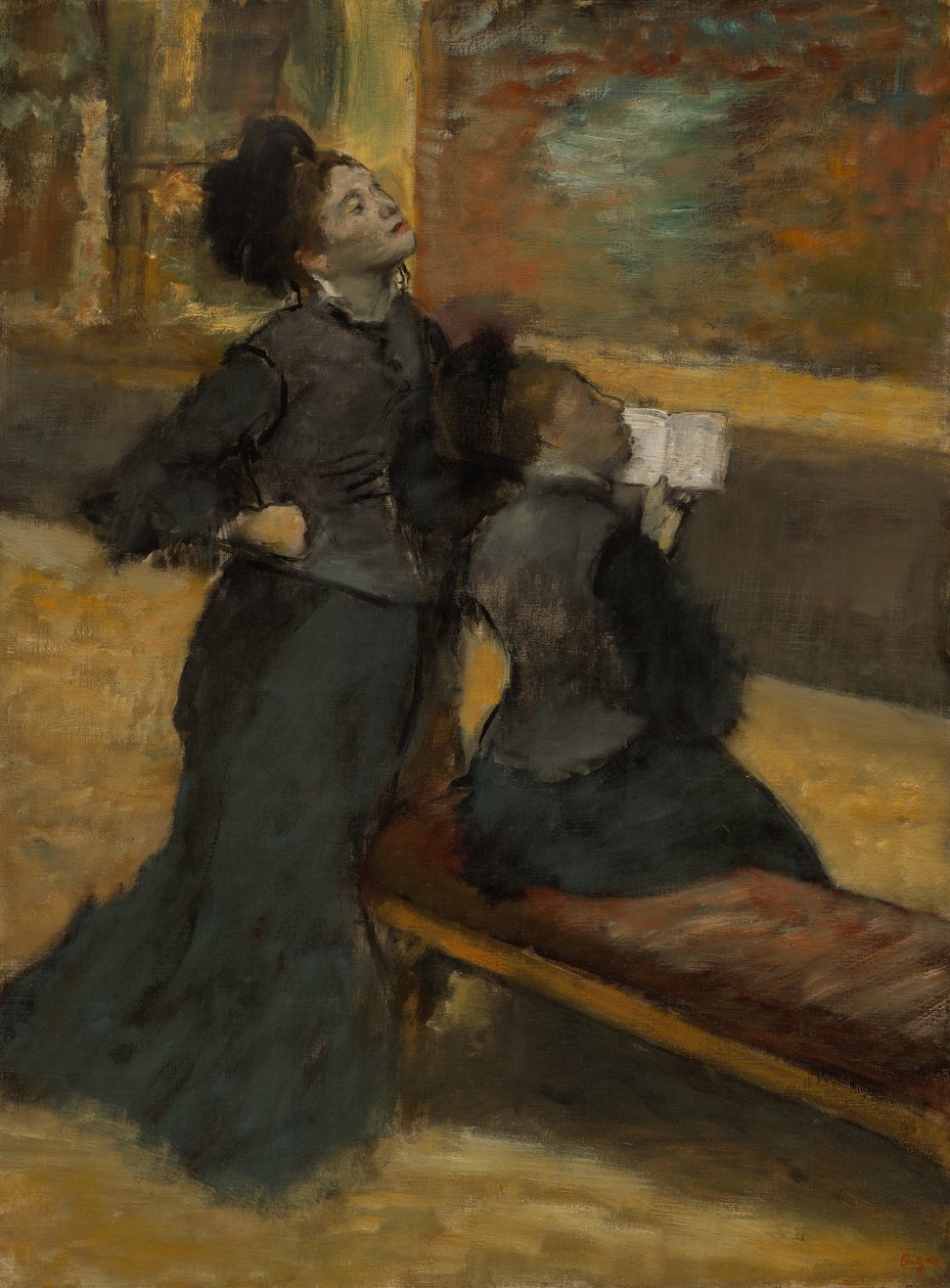 Bezoek aan een Museum door Edgar Degas