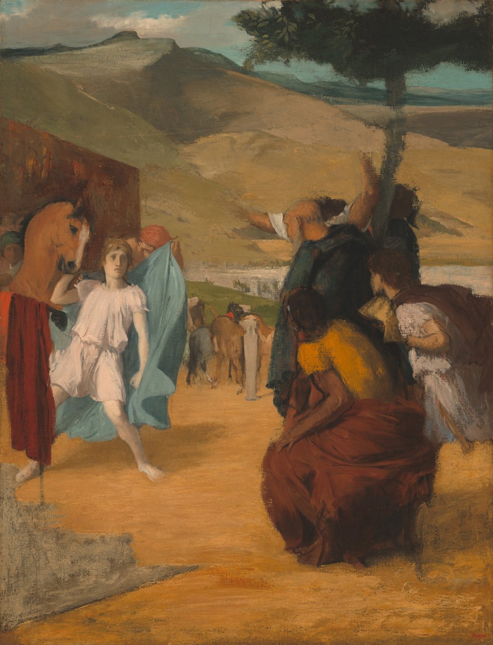 Alexander en Bucephalus, 1861-1862 door Edgar Degas