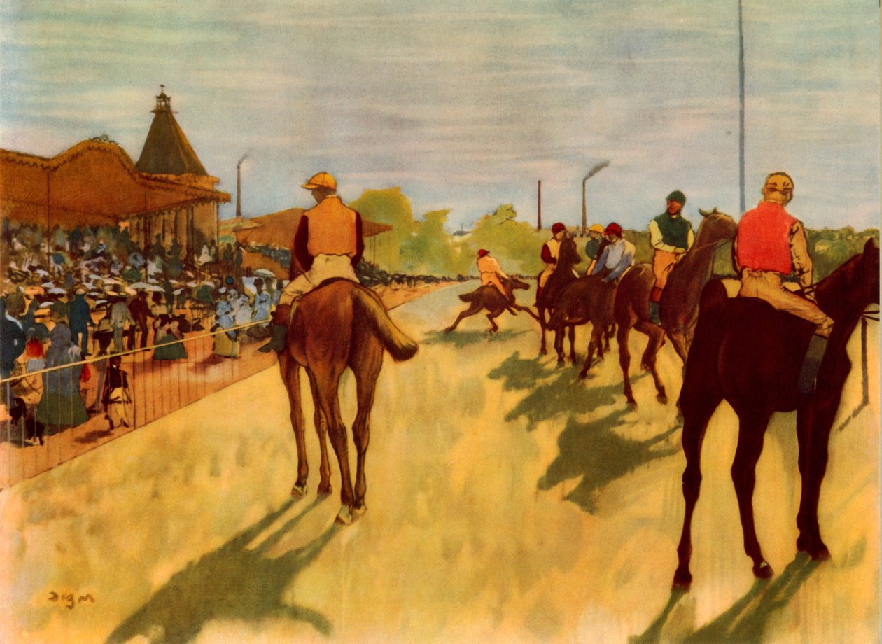 Bij de Races, ca. 1866-1868, 1937 door Edgar Degas