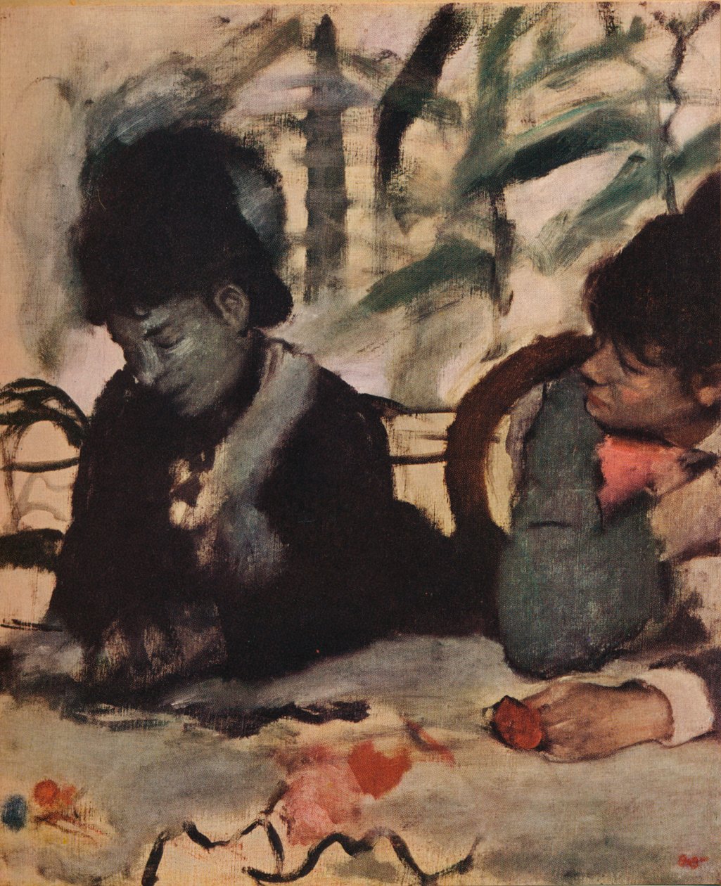In het café, ca. 1875 door Edgar Degas
