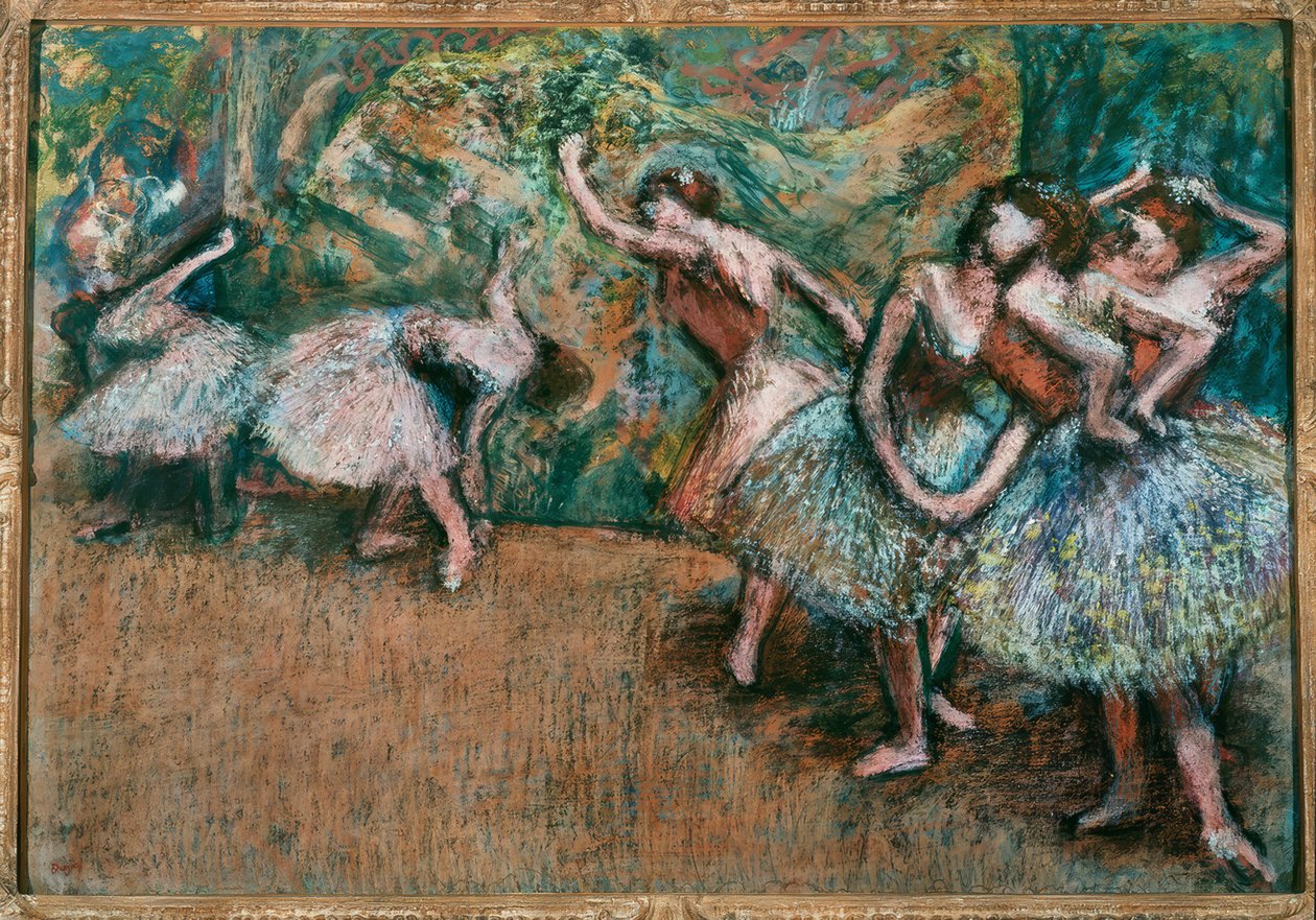 Balletscène door Edgar Degas
