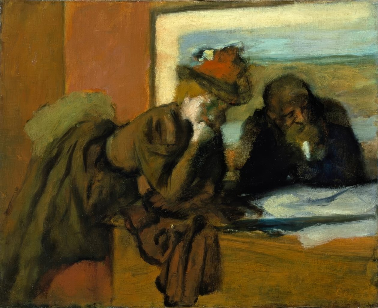 Gesprek door Edgar Degas