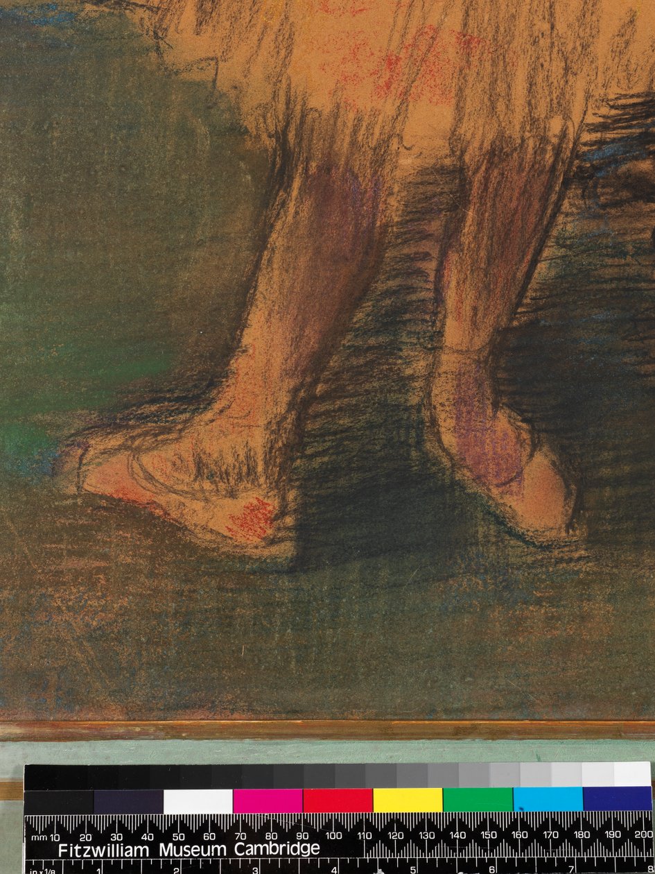 Dansers in de coulissen door Edgar Degas